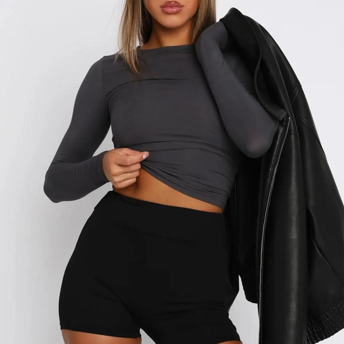 Seamless Bodycon Long Sleeve